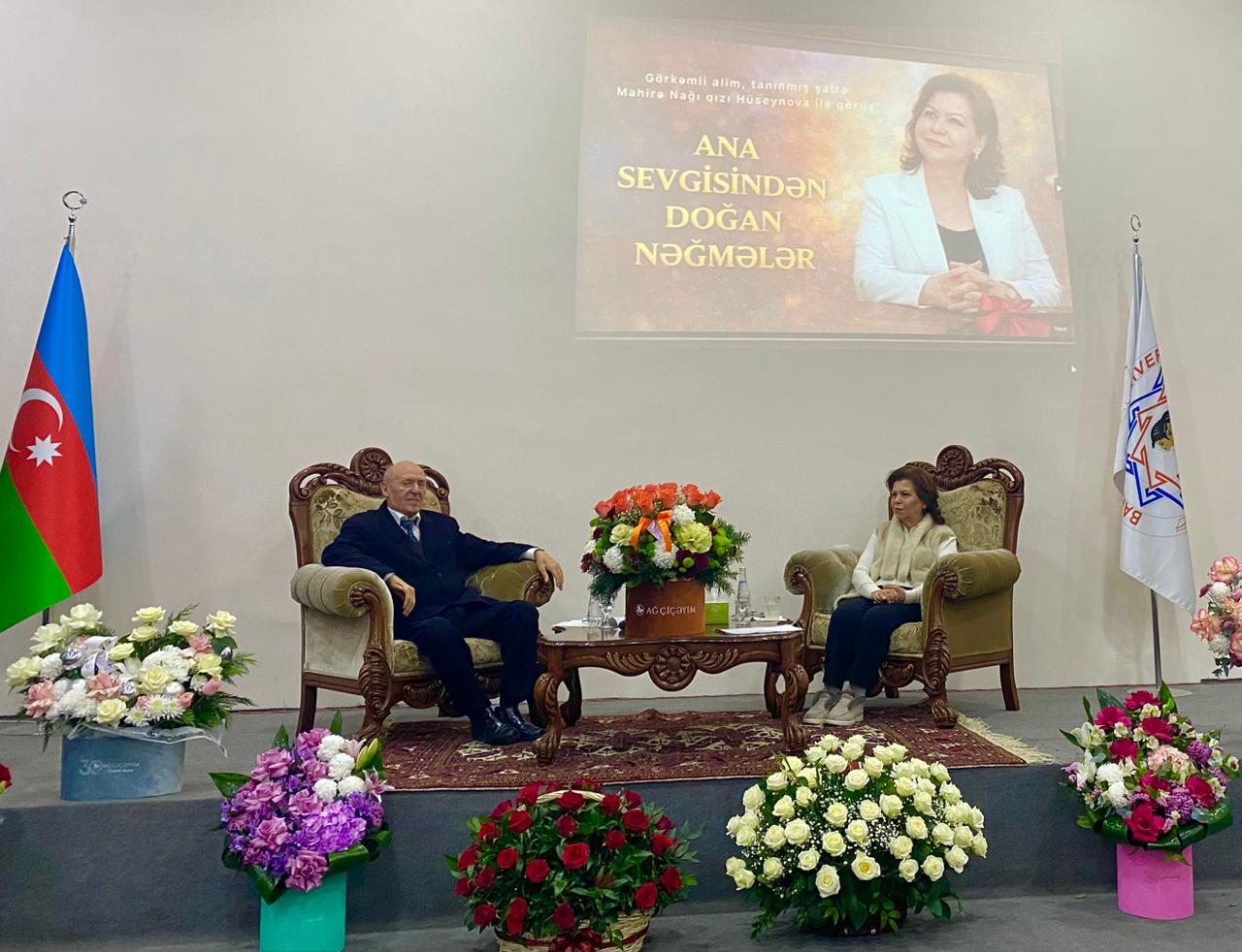 Bakı Qızlar Universitetində tanınmış şairə Mahirə Nağıqızı ilə ədəbi görüş keçirildi
