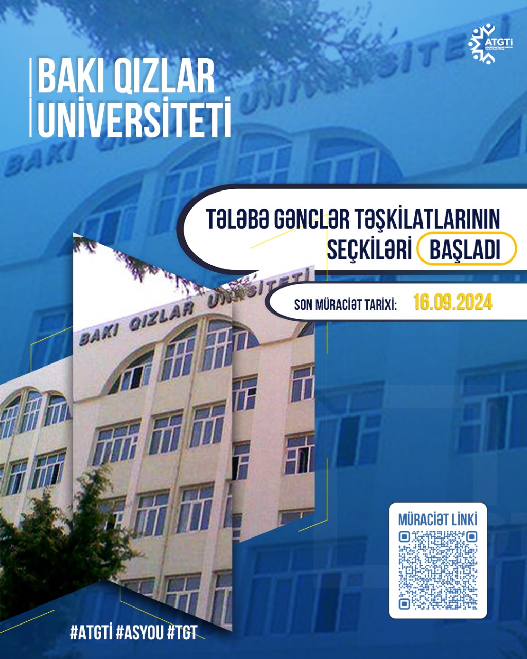 Bakı Qızlar Universiteti Tələbə Gənclər Təşkilatı sədr seçkilərinə start verilir