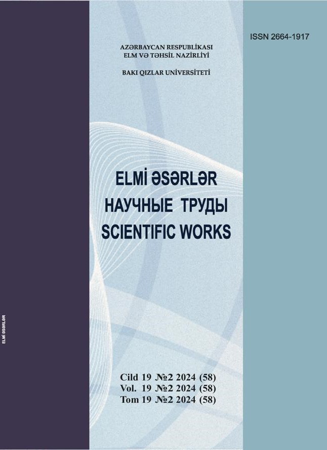 Jurnal -1 nömrə 2024 Cild 19 №2 2024 (58)