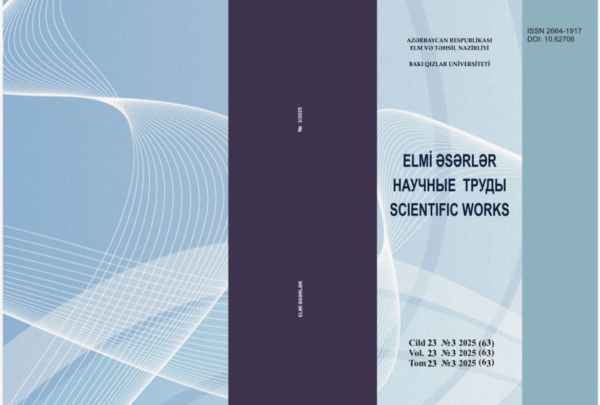 Jurnal -3 nömrə Cild 23 №3 2025 (63)