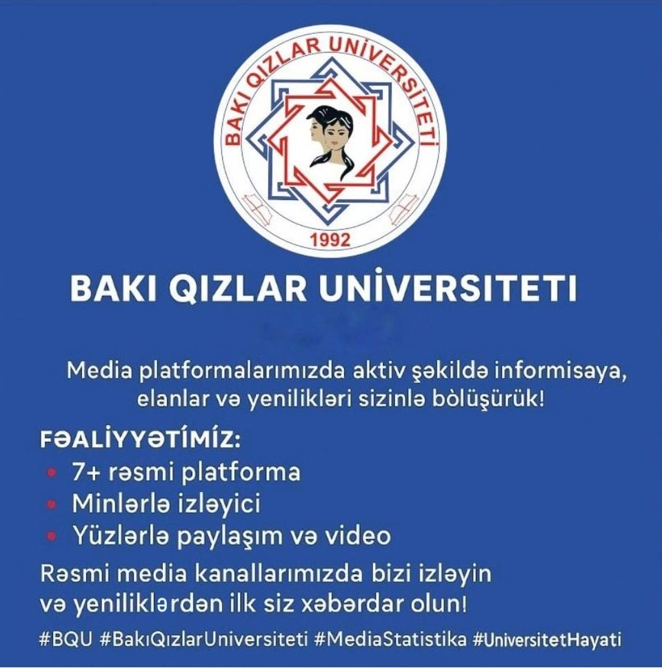 Bakı Qızlar Universitetinin Media Aktivliyi genişlənir